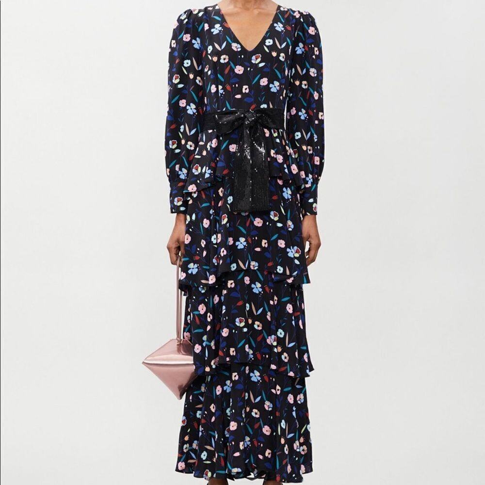 NEW! Olivia Rubin silk-satin maxi dress